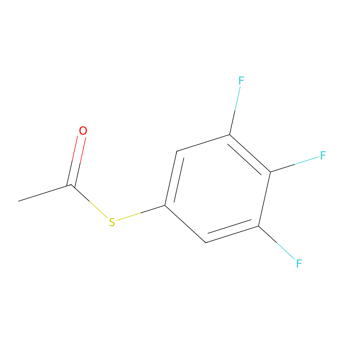 S-3,4,5-Trifluorophenylthioacetate molecular structure, CAS 1379369-18-2