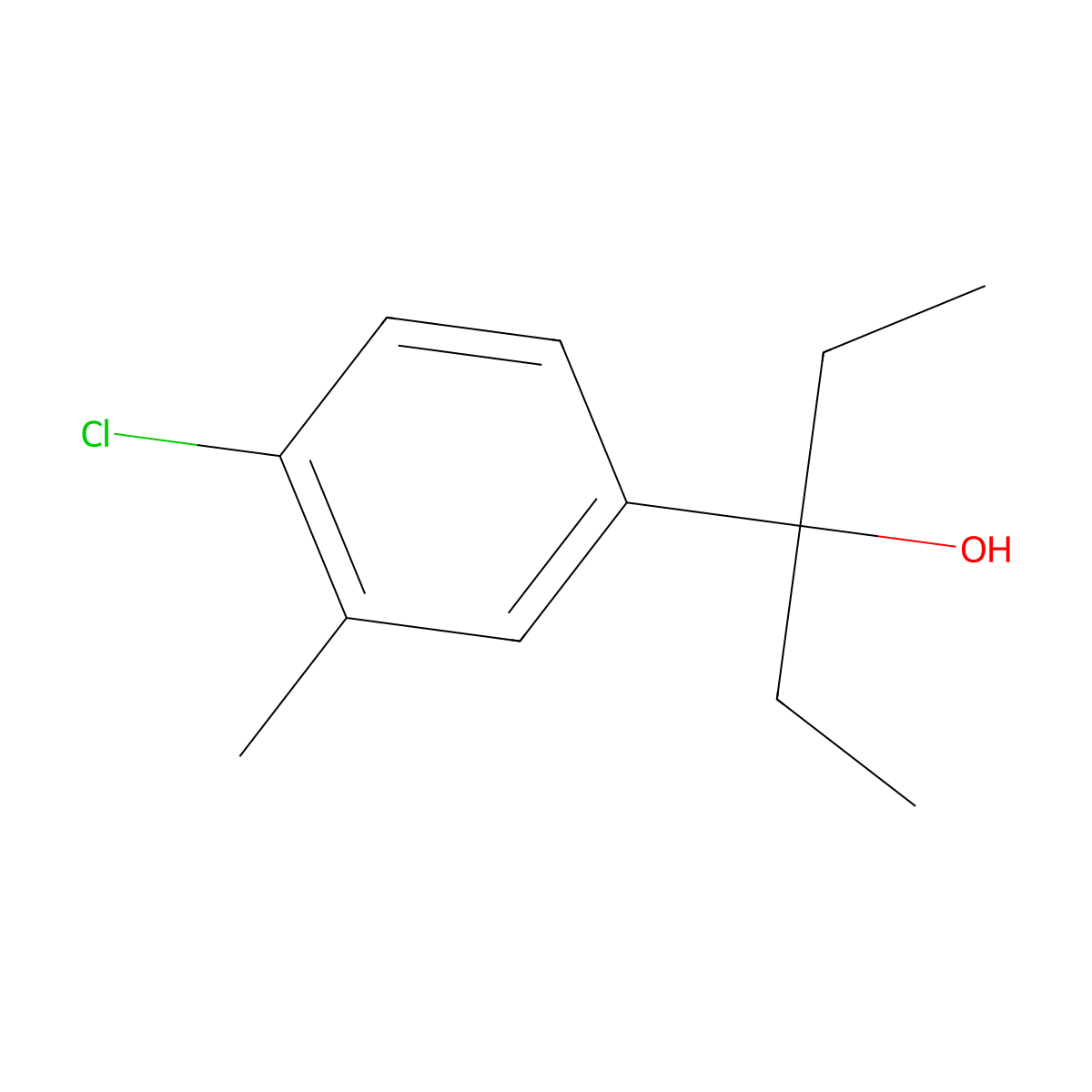3-(4-Chloro-3-methylphenyl)-3-pentanol molecular structure, CAS 1379369-48-8