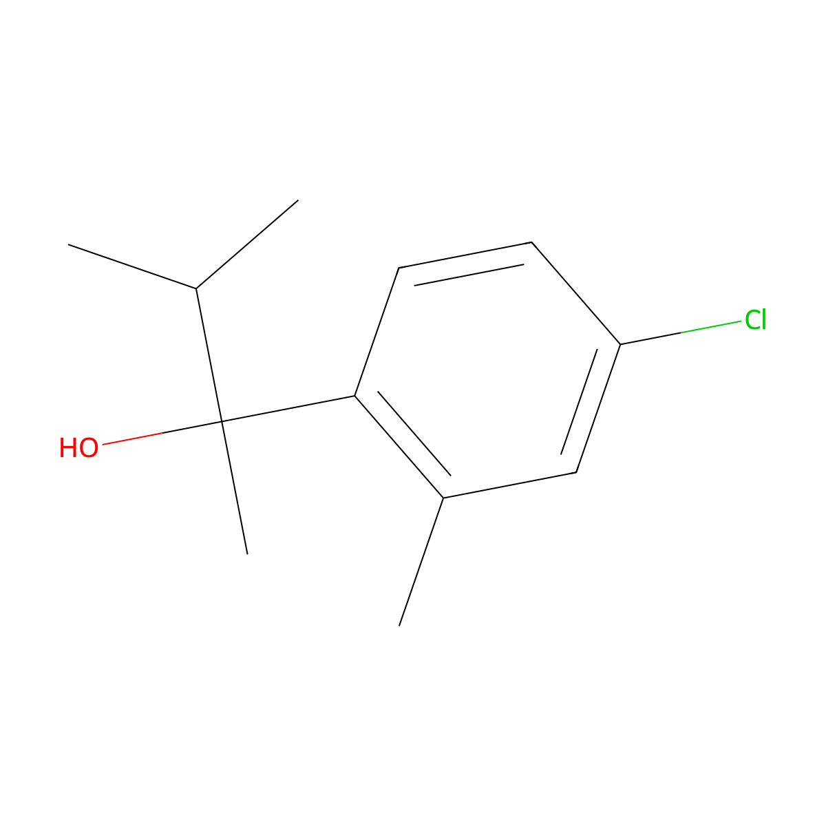 2-(4-Chloro-2-methylphenyl)-3-methyl-butan-2-ol molecular structure, CAS 1379369-80-8