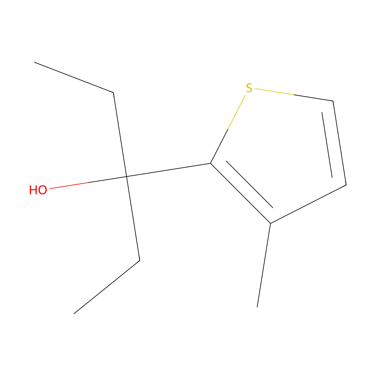 3-(3-Methyl-2-thienyl)-3-pentanol molecular structure, CAS 1379369-86-4