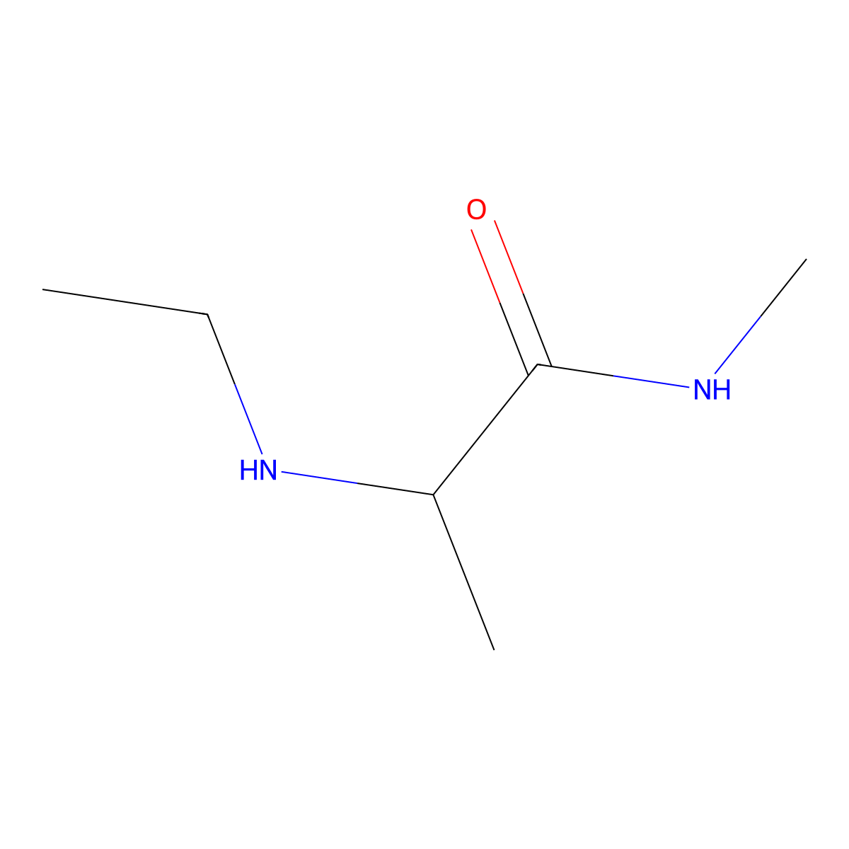 2-(ethylamino)-N-methylpropanamide molecular structure, CAS 137937-93-0