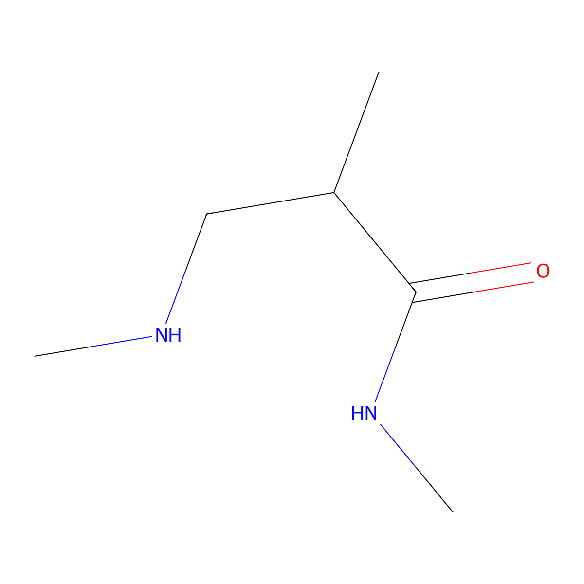 N,2-dimethyl-3-(methylamino)propanamide molecular structure, CAS 137937-95-2