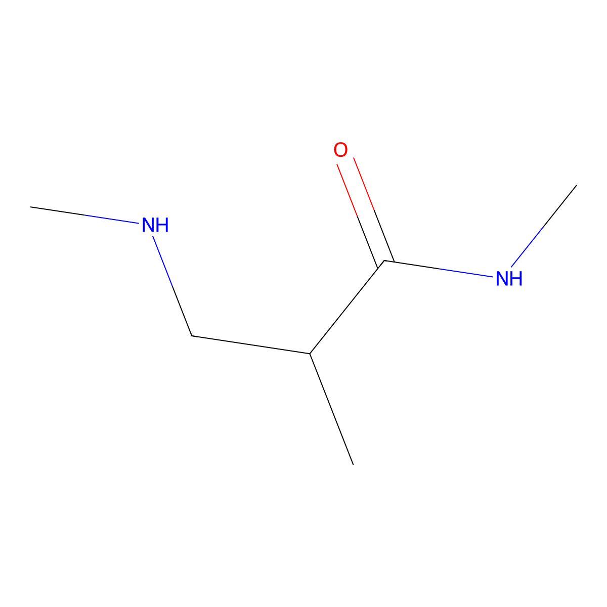 N,2-dimethyl-3-(methylamino)propanamide molecular structure, CAS 137937-95-2
