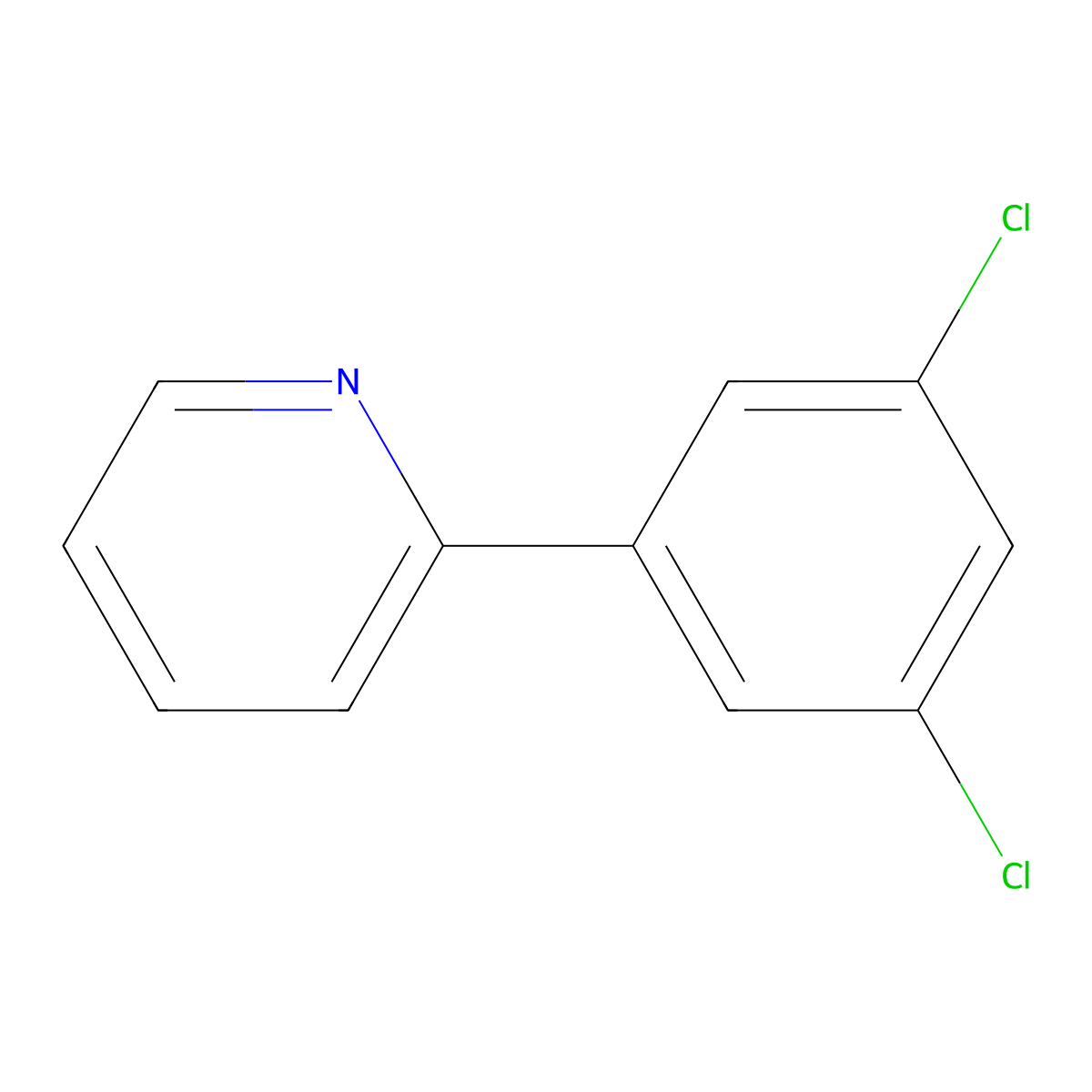 2-(3,5-Dichlorophenyl)pyridine molecular structure, CAS 1379370-04-3
