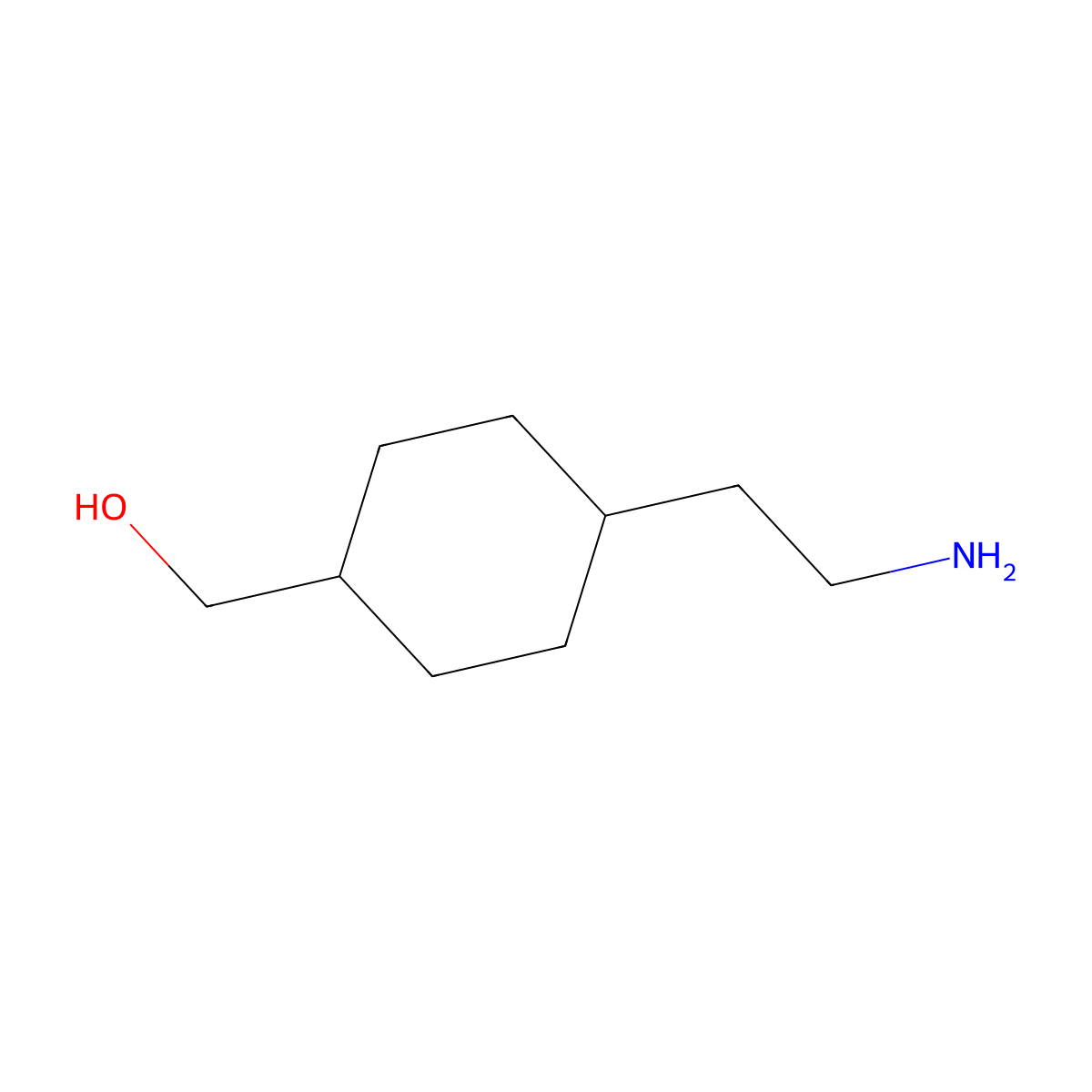 (4-(2-Aminoethyl)cyclohexyl)methanol molecular structure, CAS 1379377-49-7