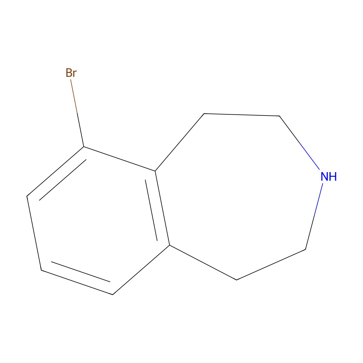 6-Bromo-2,3,4,5-tetrahydro-1H-benzo[d]azepine molecular structure, CAS 1379378-74-1