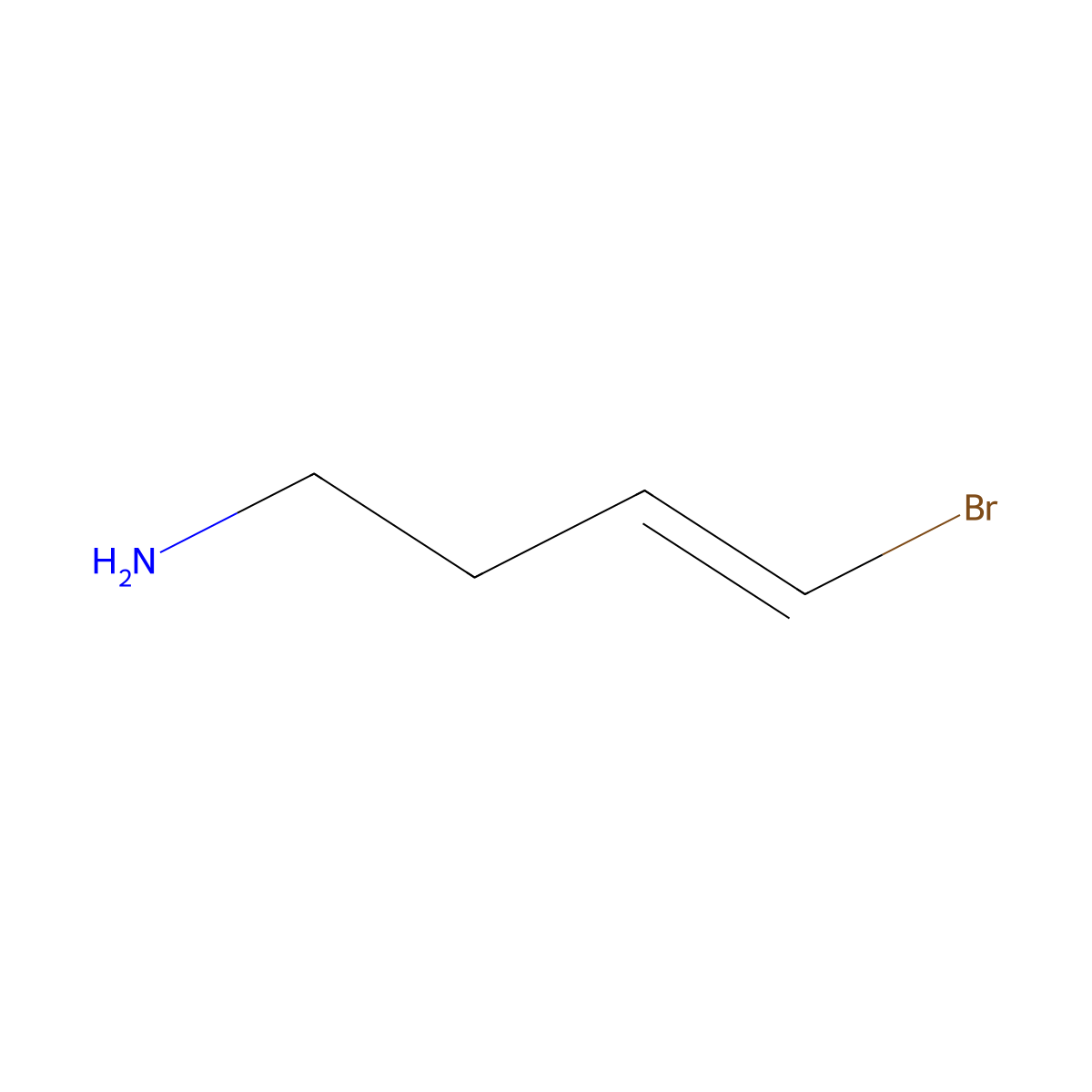 (3E)-4-bromobut-3-en-1-amine molecular structure, CAS 1379394-22-5