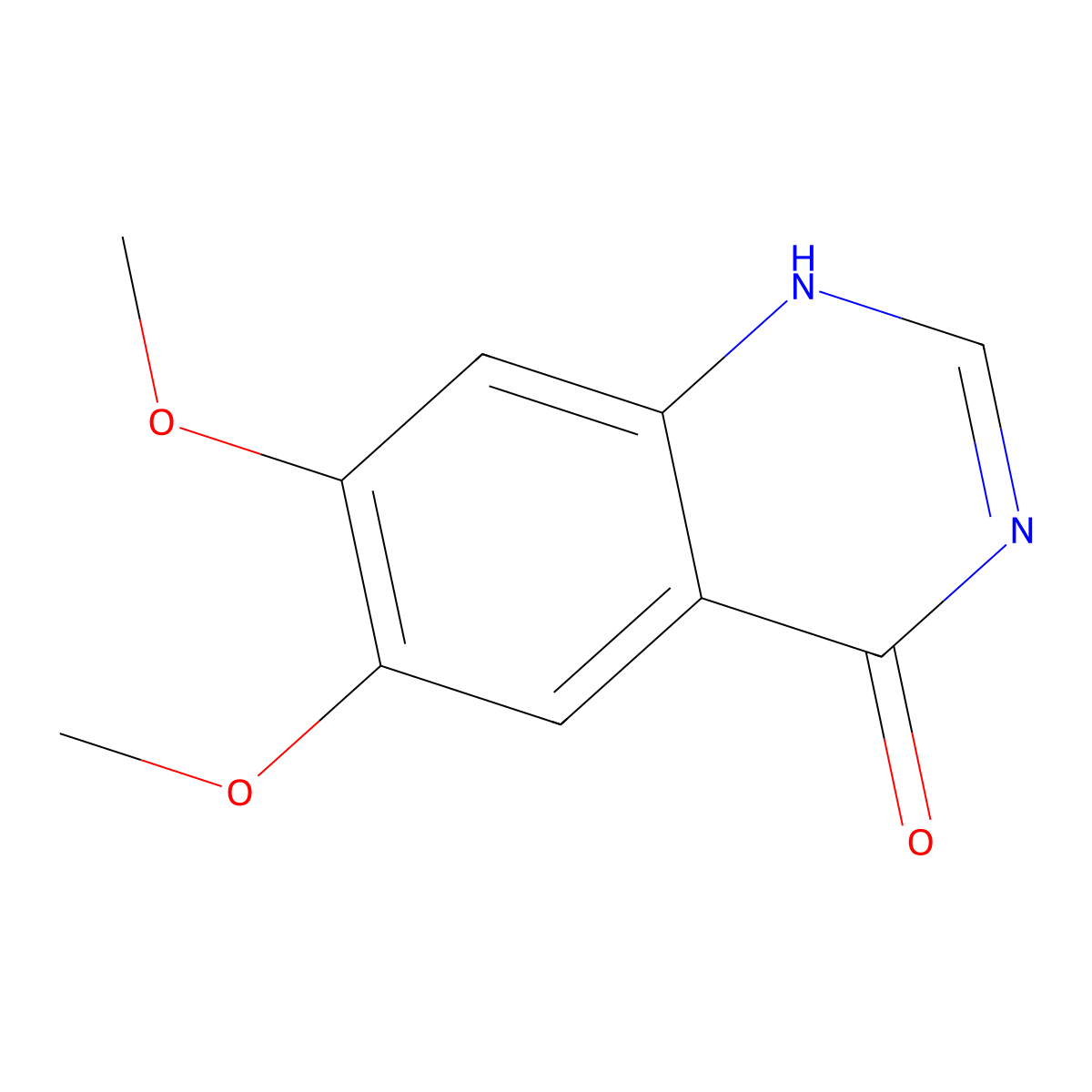 6,7-dimethoxy-1H-quinazolin-4-one molecular structure, CAS 13794-72-4