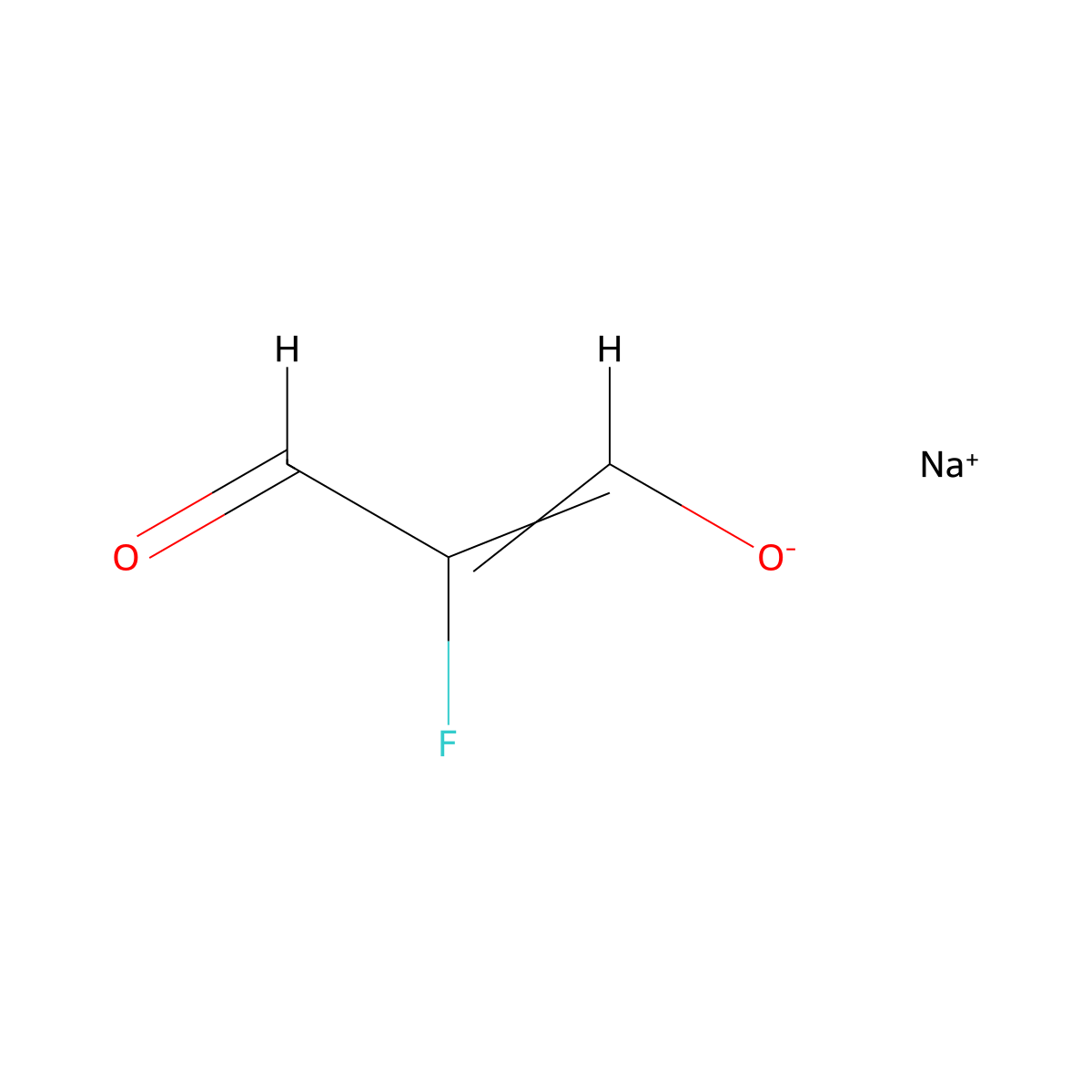Sodium 2-fluoro-3-oxoprop-1-en-1-olate molecular structure, CAS 1379404-91-7