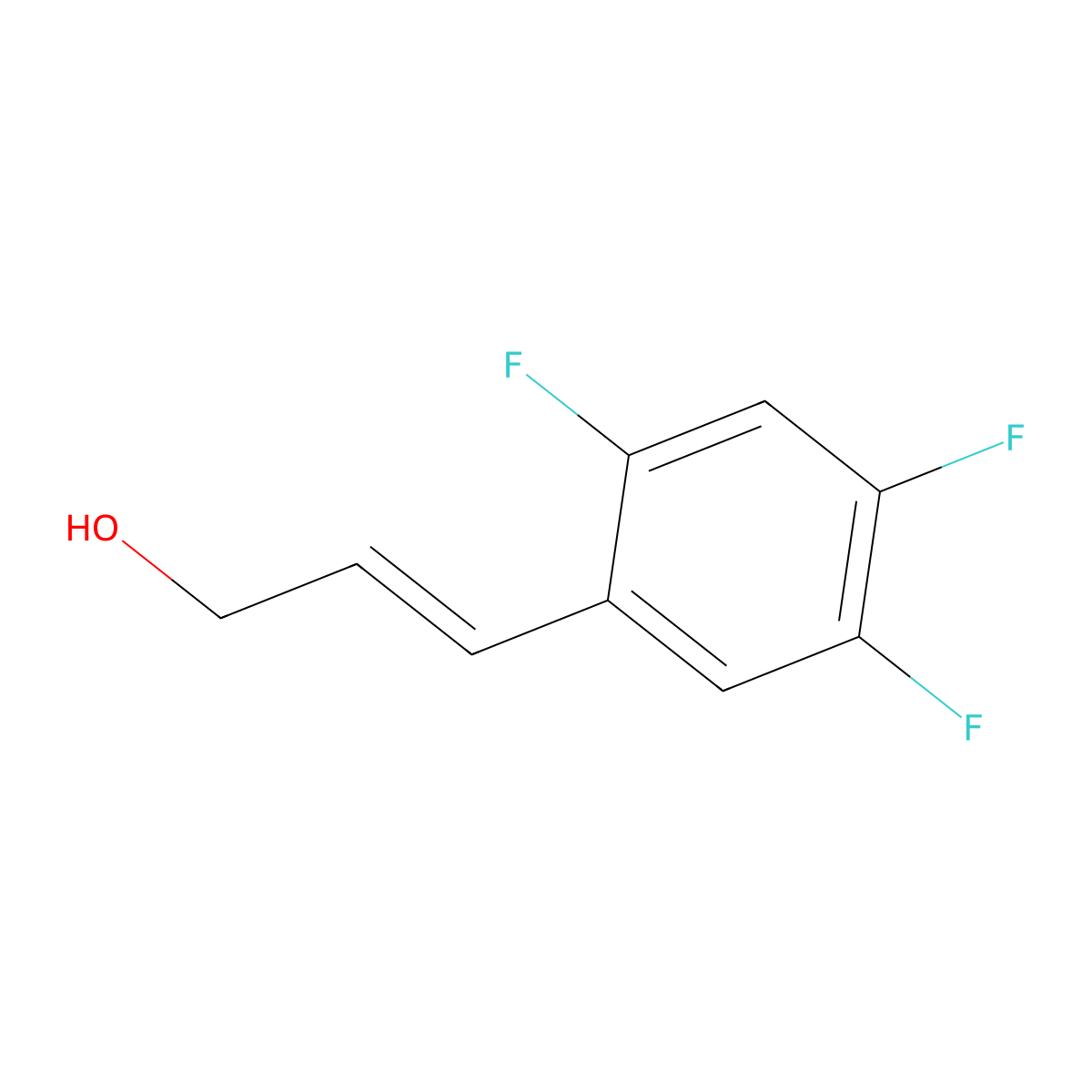 3-(2,4,5-Trifluorophenyl)prop-2-en-1-ol molecular structure, CAS 1379405-92-1