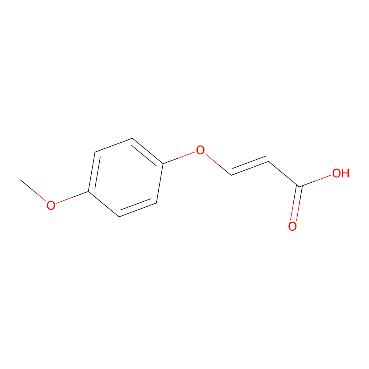 3-(4-Methoxyphenoxy)prop-2-enoic acid molecular structure, CAS 1379414-00-2