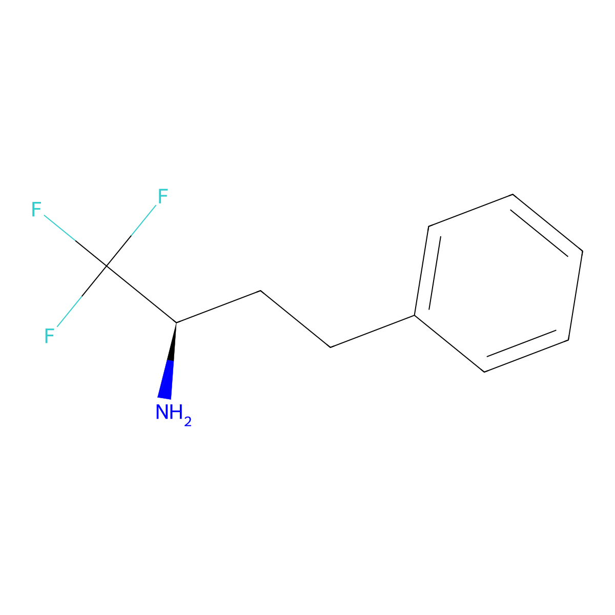 (2R)-1,1,1-Trifluoro-4-phenylbutan-2-amine molecular structure, CAS 1379444-41-3