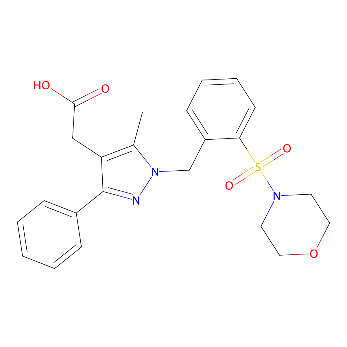 CRTh2 antagonist 1 molecular structure, CAS 1379445-54-1