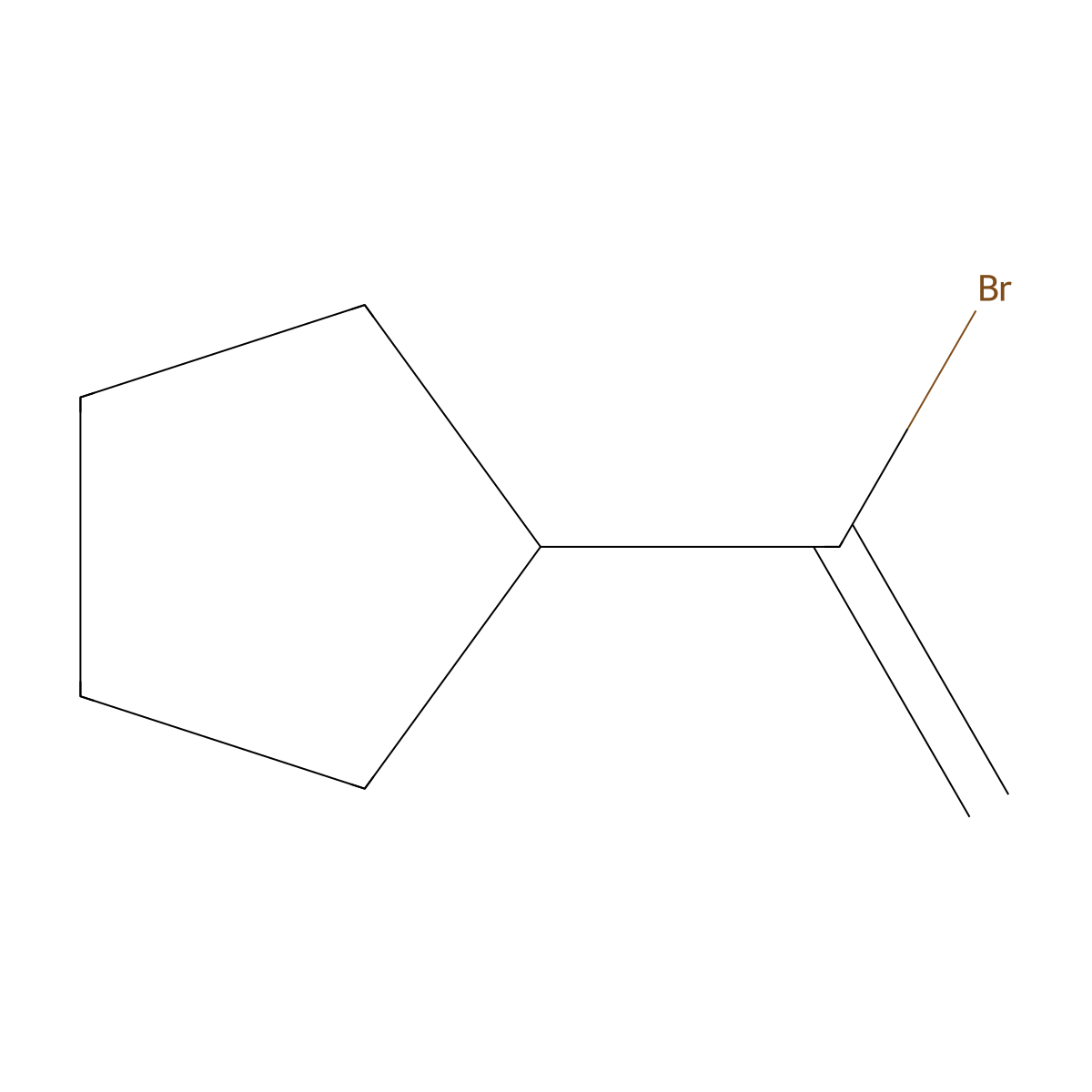 (1-Bromoethenyl)cyclopentane molecular structure, CAS 1379452-68-2