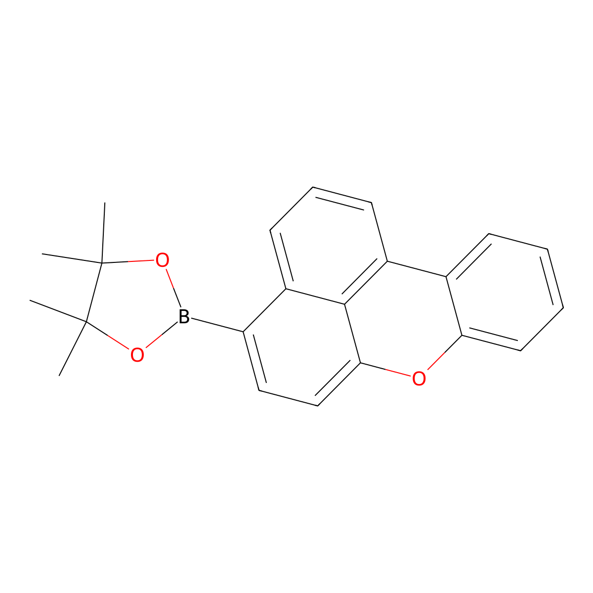 2-(Benzo[KL]xanthene-4-YL)-4,4,5,5-tetramethyl-1,3,2-dioxaborolan molecular structure, CAS 1379467-27-2