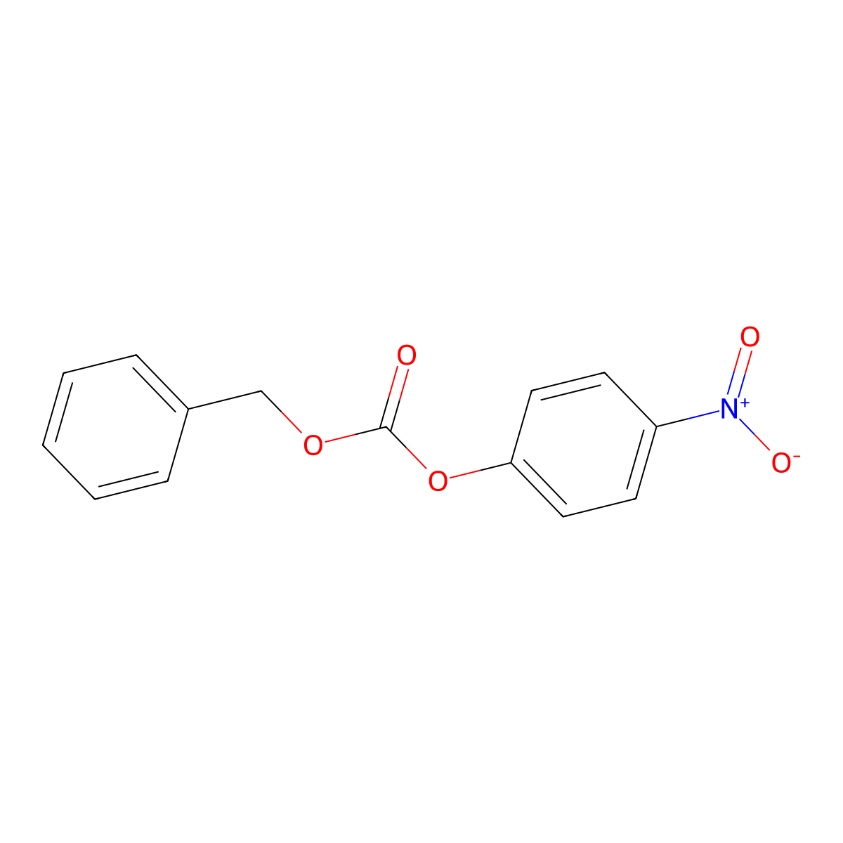 Carbonic acid, 4-nitrophenyl phenylmethyl ester molecular structure, CAS 13795-24-9
