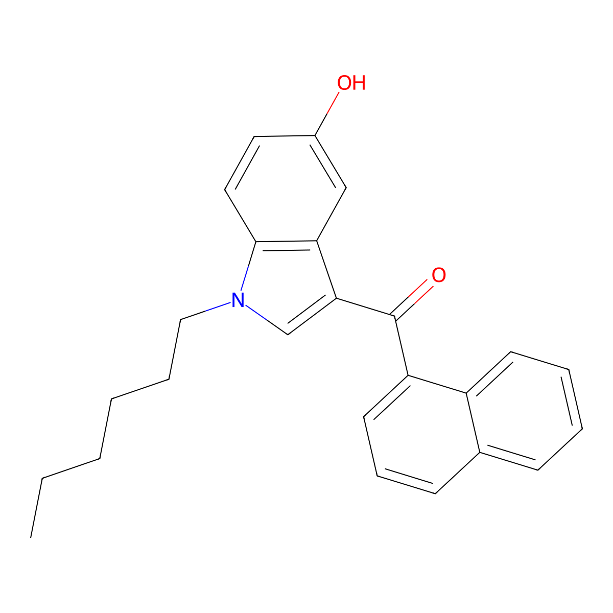 JWH 019 5-hydroxyindole metabolite molecular structure, CAS 1379604-70-2
