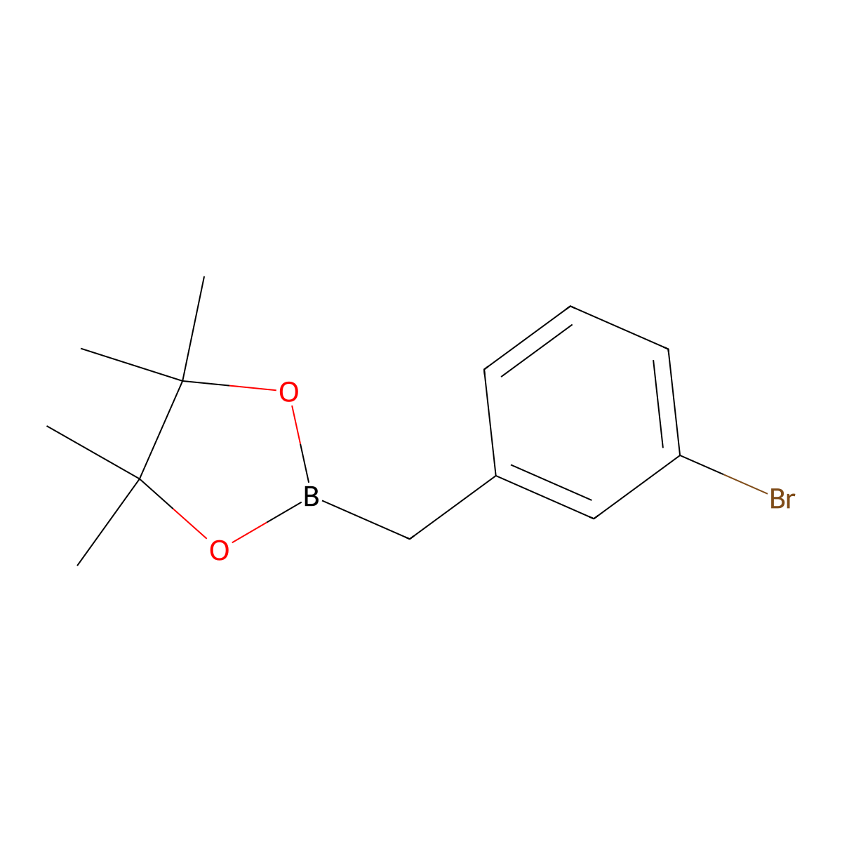 2-(3-Bromobenzyl)-4,4,5,5-tetramethyl-1,3,2-dioxaborolane molecular structure, CAS 1379610-54-4