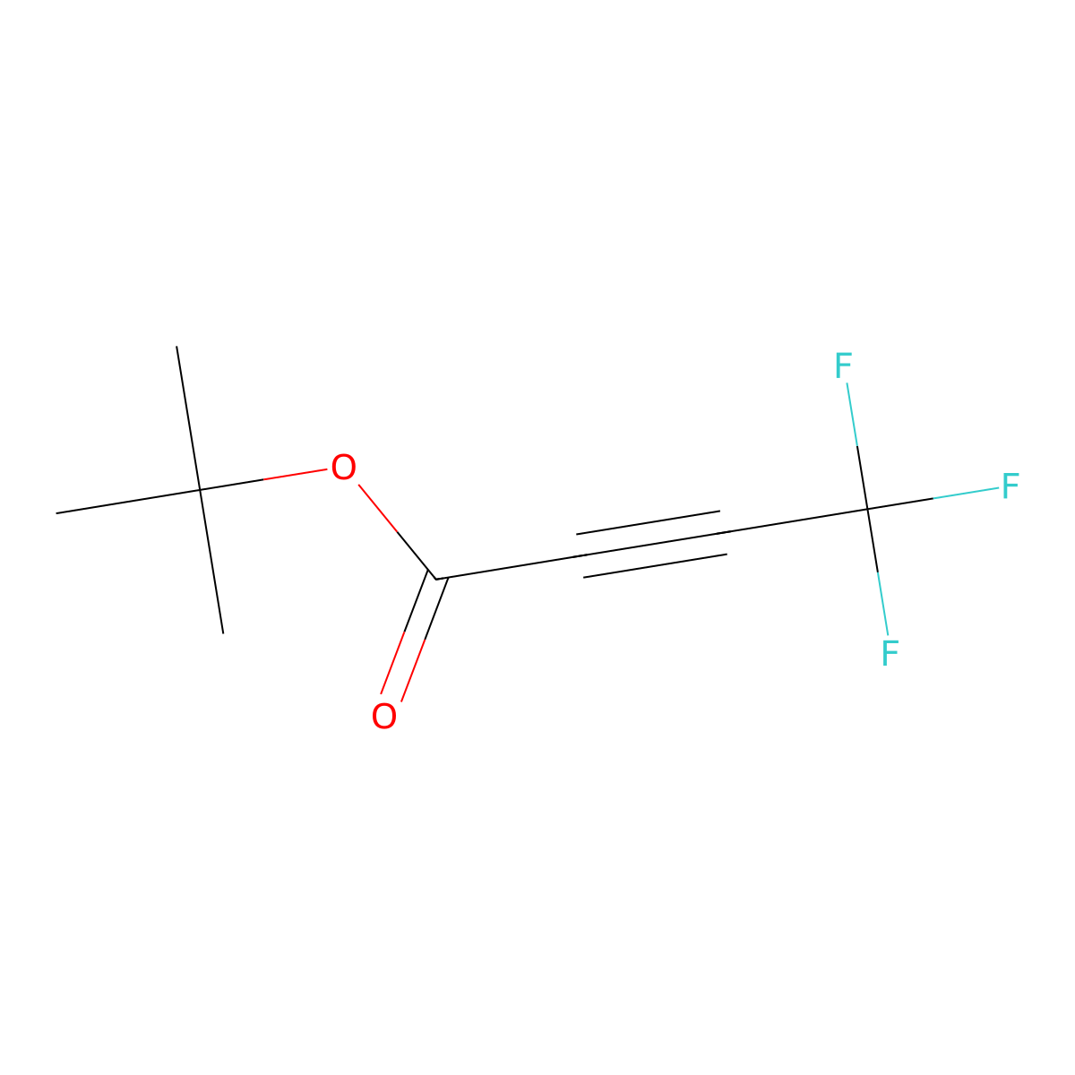 Tert-butyl 4,4,4-trifluorobut-2-ynoate molecular structure, CAS 1379659-36-5