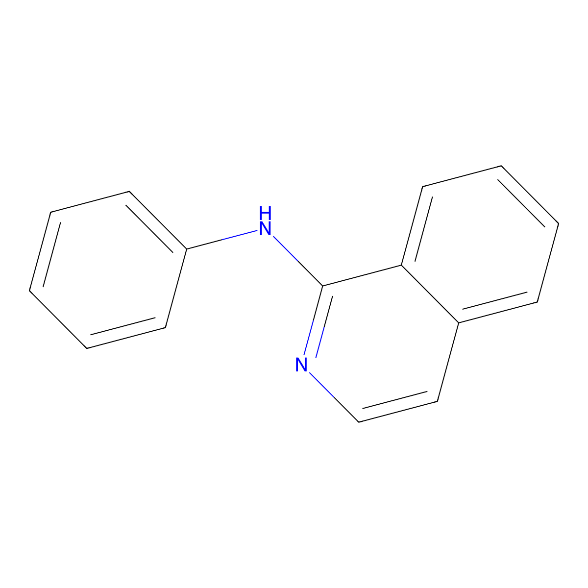 N-phenylisoquinolin-1-amine molecular structure, CAS 13797-20-1