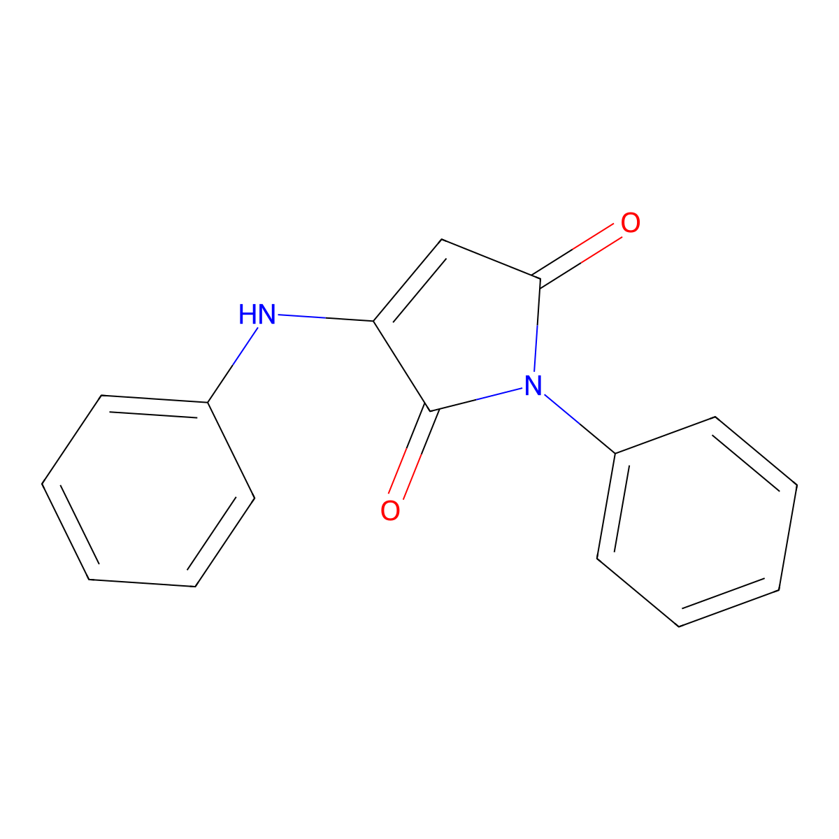 3-Anilino-1-phenyl-1H-pyrrole-2,5-dione molecular structure, CAS 13797-26-7