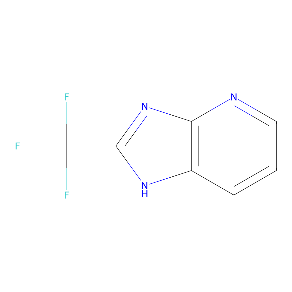 2-(Trifluoromethyl)-1H-imidazo[4,5-b]pyridine molecular structure, CAS 13797-63-2