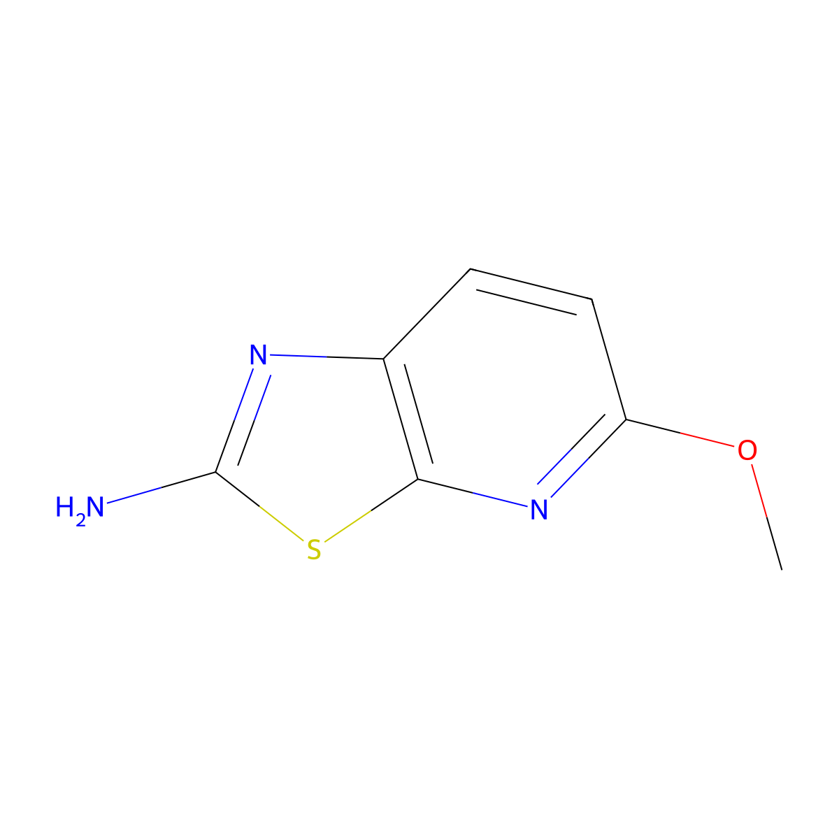 5-Methoxy[1,3]thiazolo[5,4-b]pyridin-2-amine molecular structure, CAS 13797-77-8