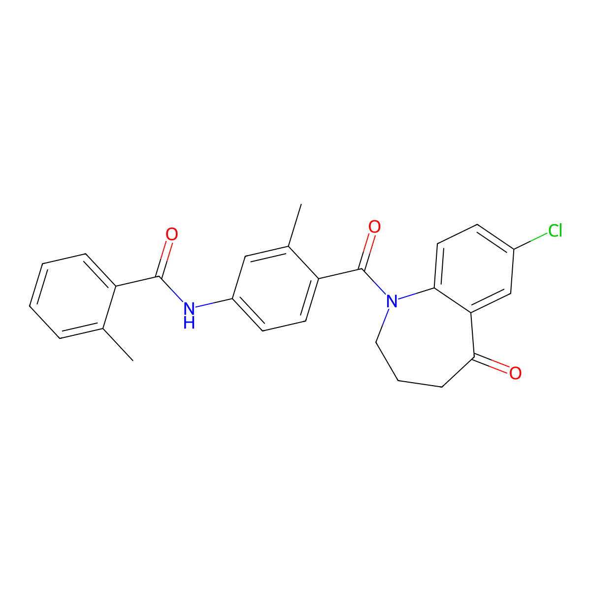 5-Dehydro Tolvaptan molecular structure, CAS 137973-76-3