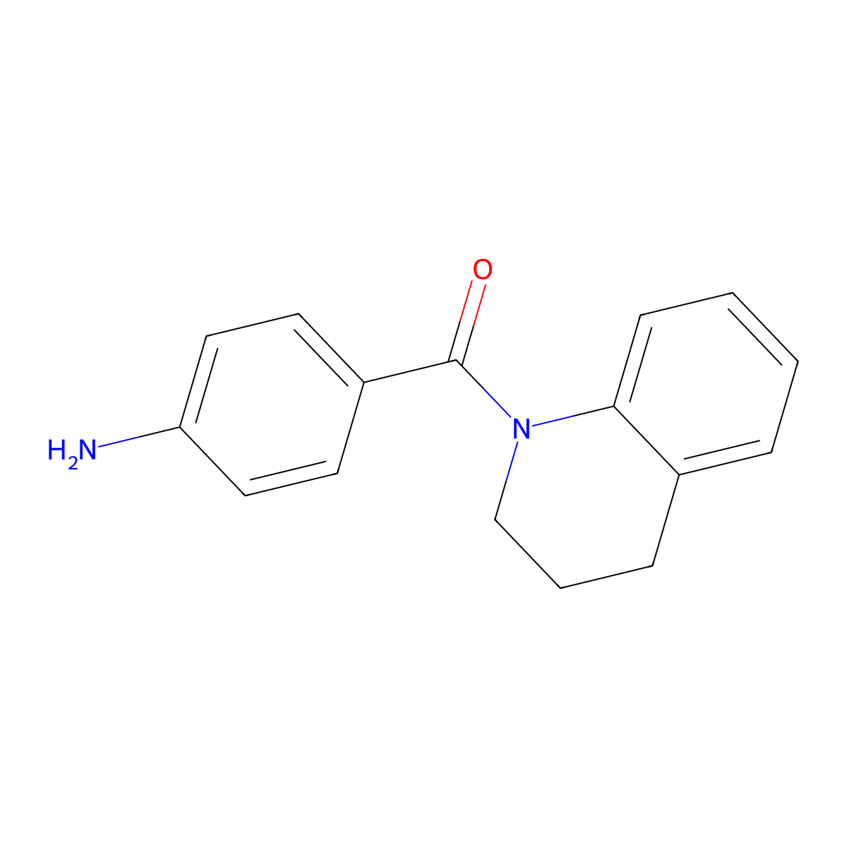(4-aminophenyl)(3,4-dihydroquinolin-1(2H)-yl)methanone molecular structure, CAS 137975-18-9