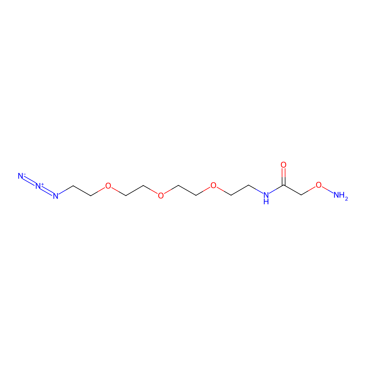 Aminoxyacetamide-PEG3-azide molecular structure, CAS 1379761-16-6