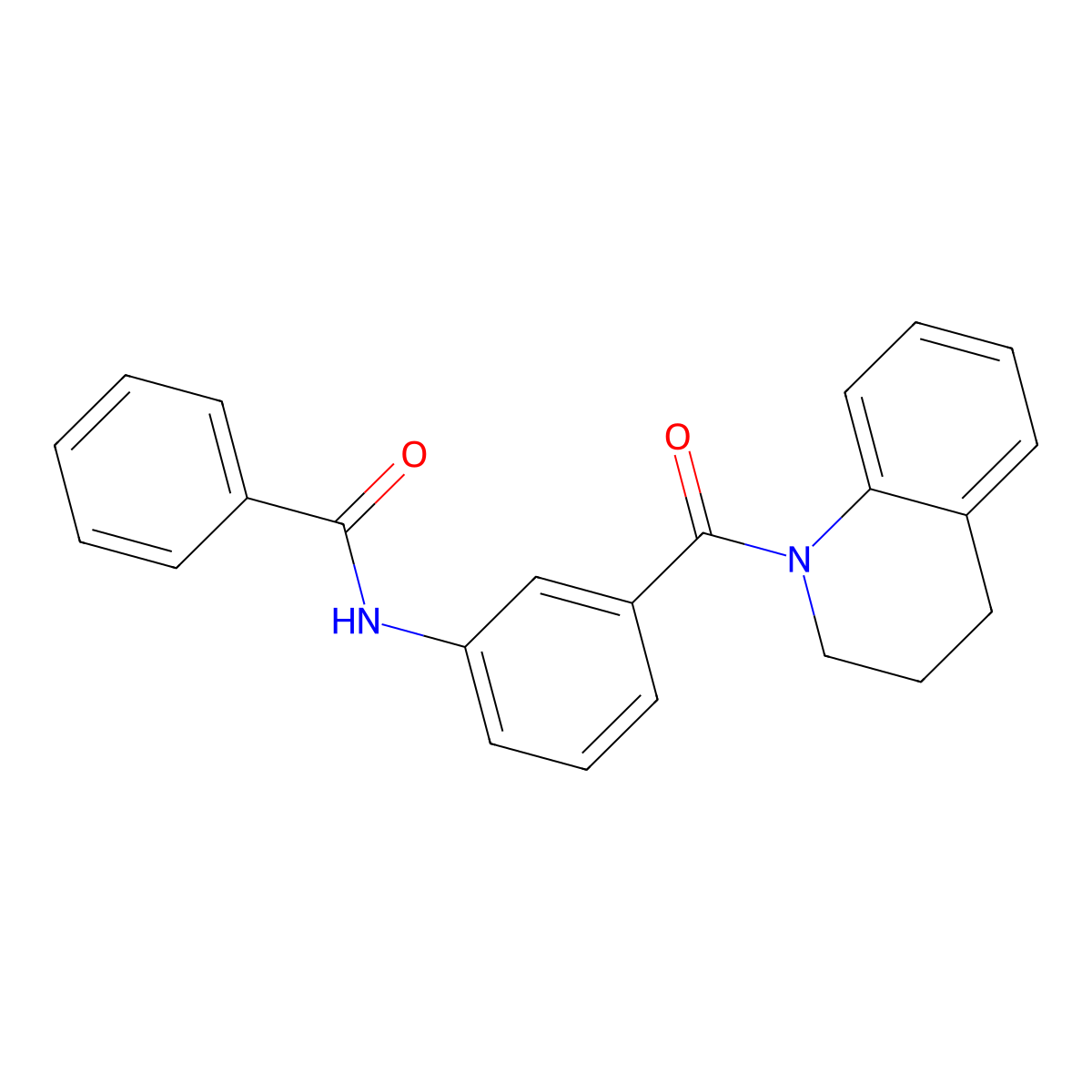 N-[3-(3,4-dihydro-2H-quinoline-1-carbonyl)phenyl]benzamide molecular structure, CAS 137979-45-4