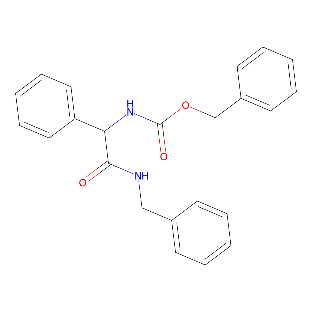 Z-DL-Phg-nhbzl molecular structure, CAS 1379796-36-7