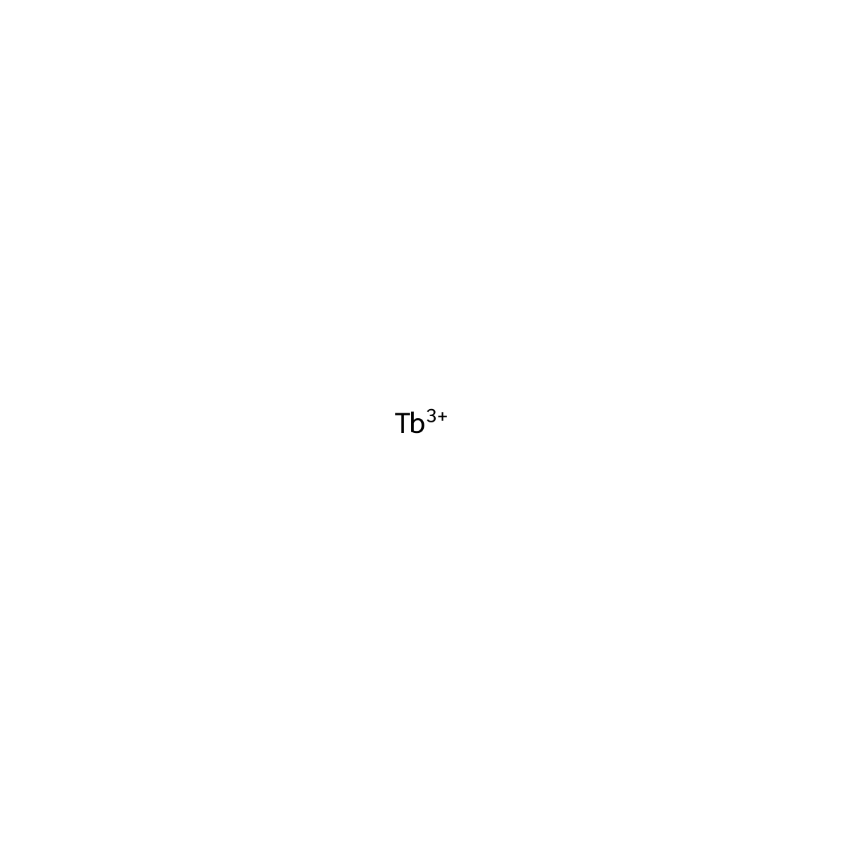 Terbium(3+) molecular structure, CAS 13798-24-8