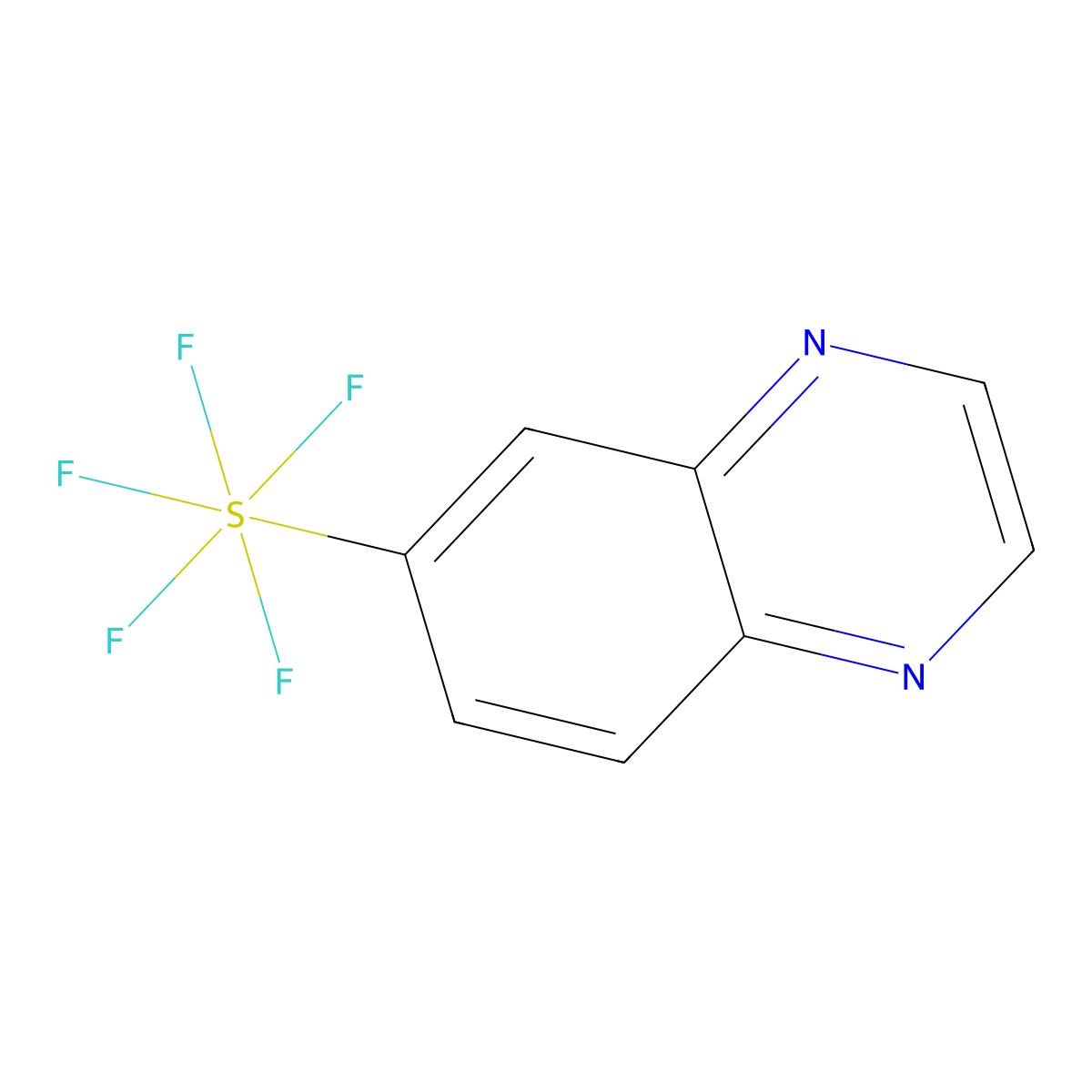6-(Pentafluorosulfanyl)quinoxaline molecular structure, CAS 1379803-61-8