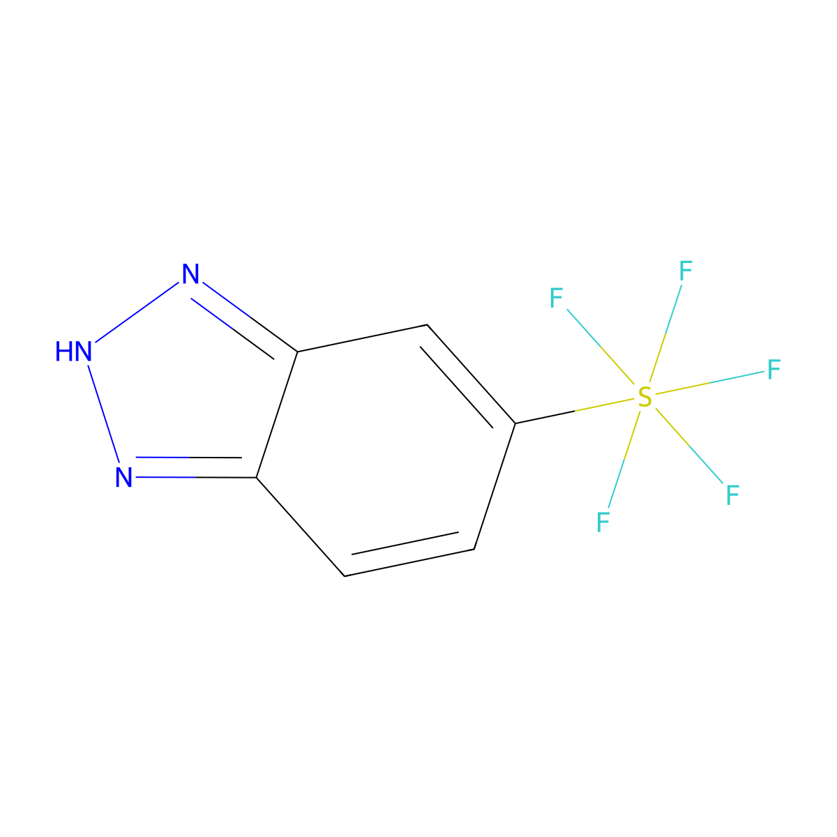 (OC-6-21)-1H-Benzotriazol-6-ylpentafluorosulfur molecular structure, CAS 1379803-64-1