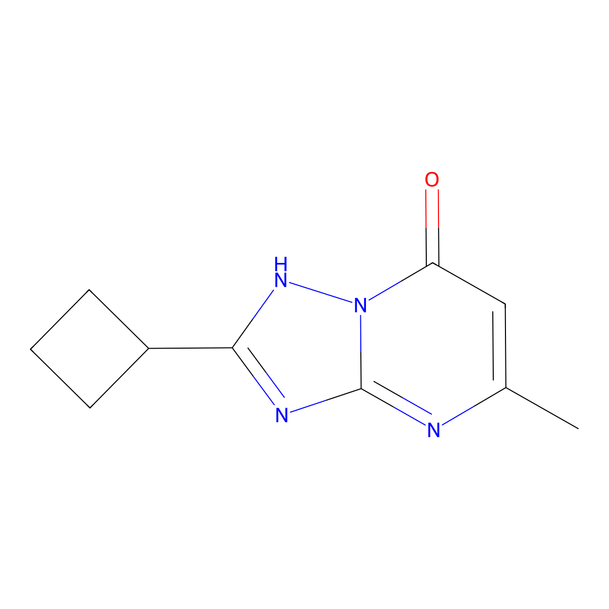 2-cyclobutyl-5-methyl[1,2,4]triazolo[1,5-a]pyrimidin-7(4H)-one molecular structure, CAS 1379811-25-2