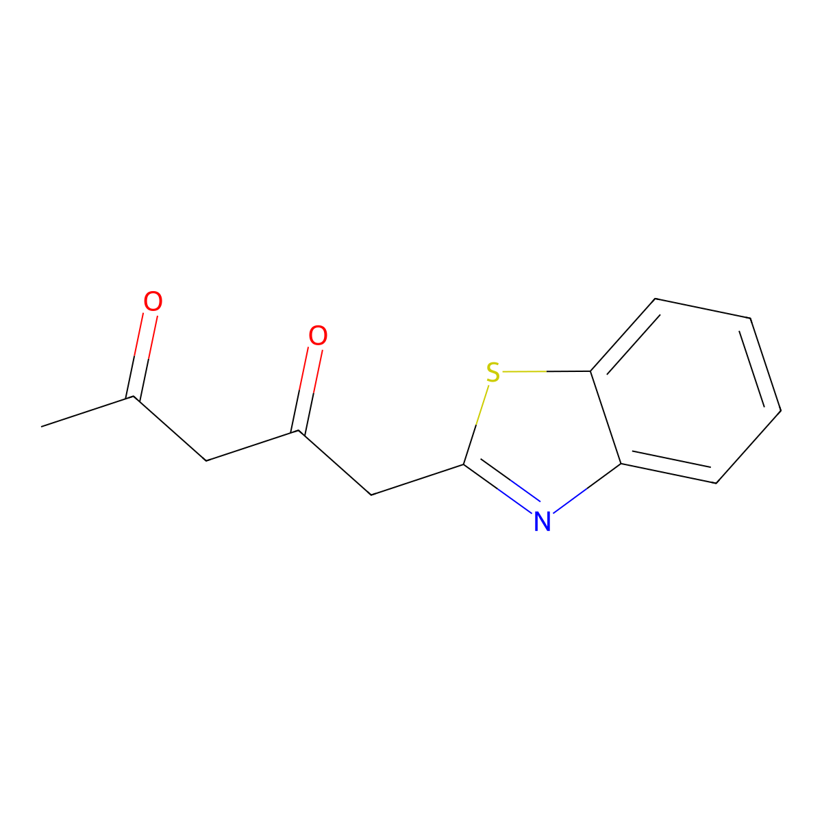 1-(1,3-Benzothiazol-2-yl)pentane-2,4-dione molecular structure, CAS 1379811-76-3