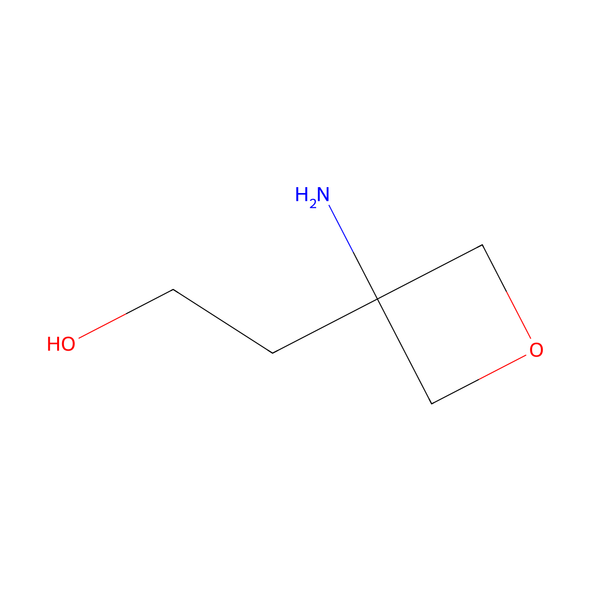 2-(3-Aminooxetan-3-yl)ethanol molecular structure, CAS 1379812-08-4