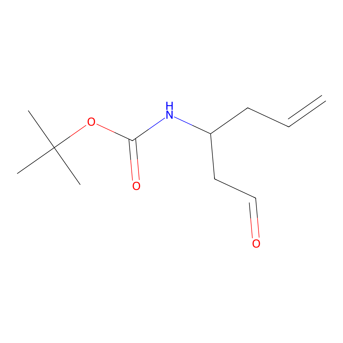 Tert-butyl (1-oxohex-5-en-3-yl)carbamate molecular structure, CAS 1379812-32-4