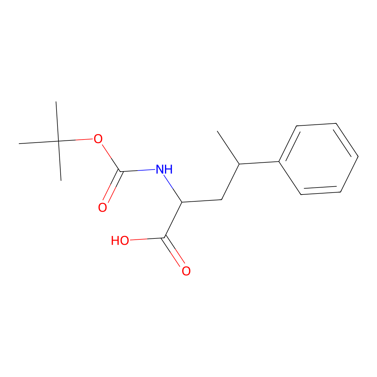 2-{[(Tert-butoxy)carbonyl]amino}-4-phenylpentanoic acid molecular structure, CAS 1379839-29-8