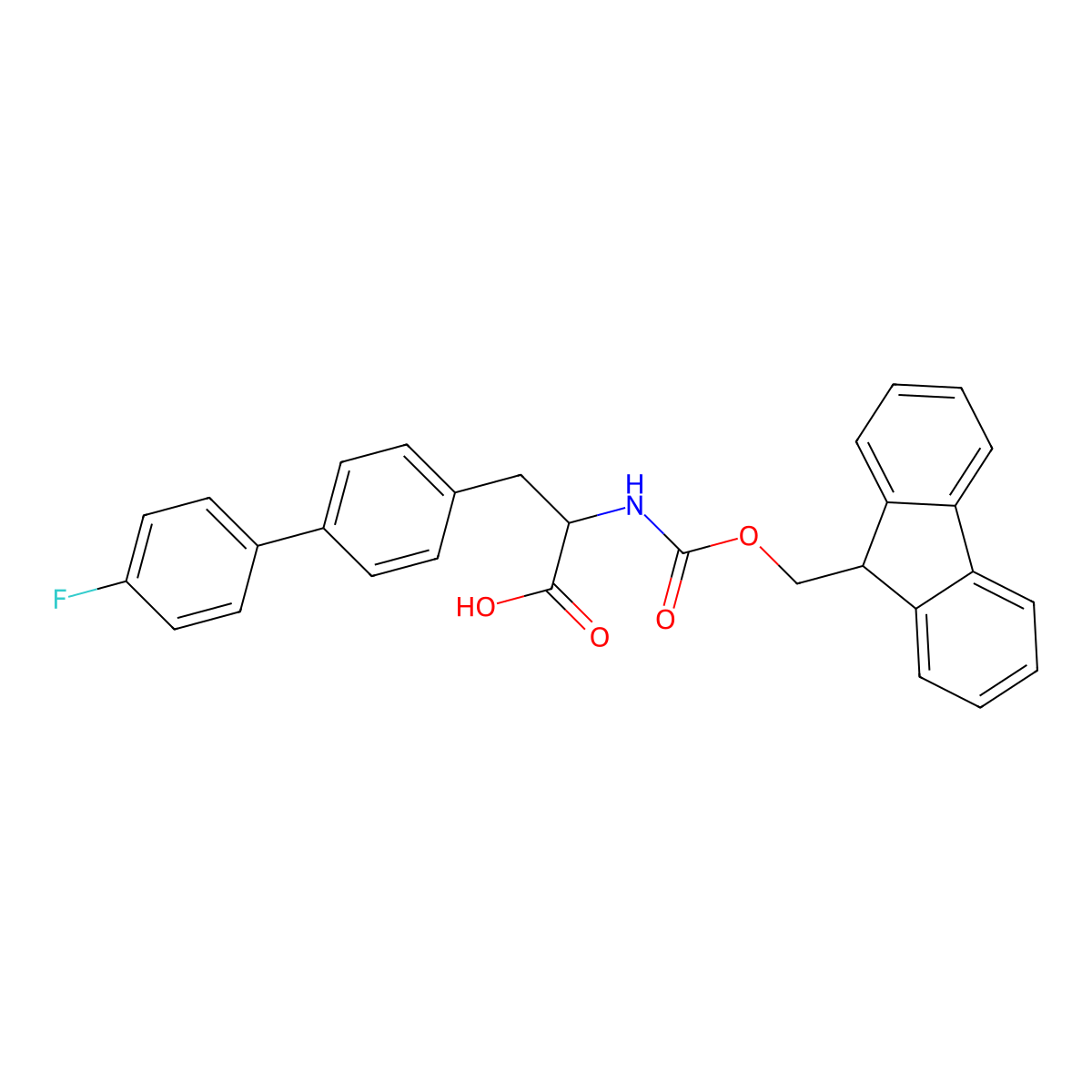Fmoc-4-(4-fluorophenyl)-DL-phenylalanine molecular structure, CAS 1379864-03-5