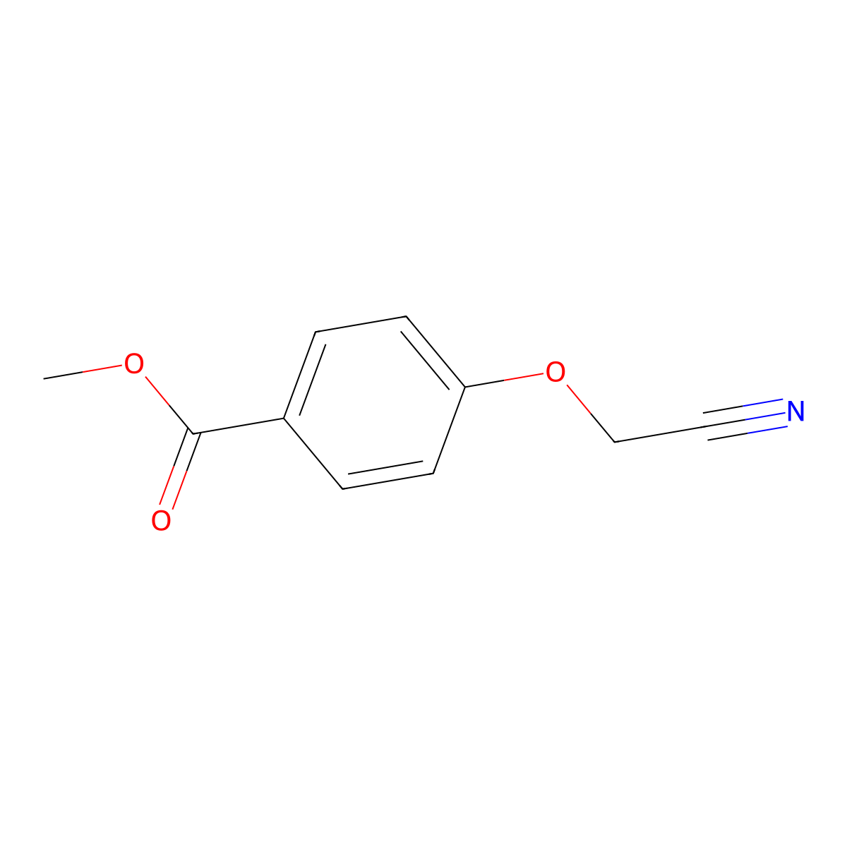 Methyl 4-(cyanomethoxy)benzoate molecular structure, CAS 137988-24-0