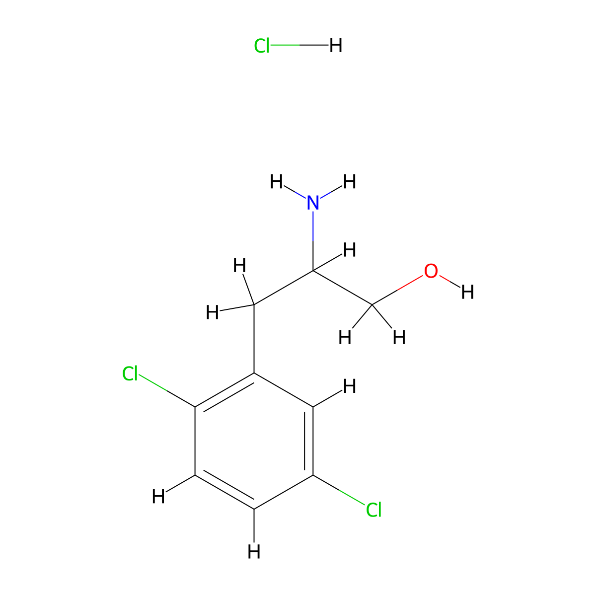 2-Amino-3-(2,5-dichlorophenyl)propan-1-ol hydrochloride molecular structure, CAS 1379919-89-7