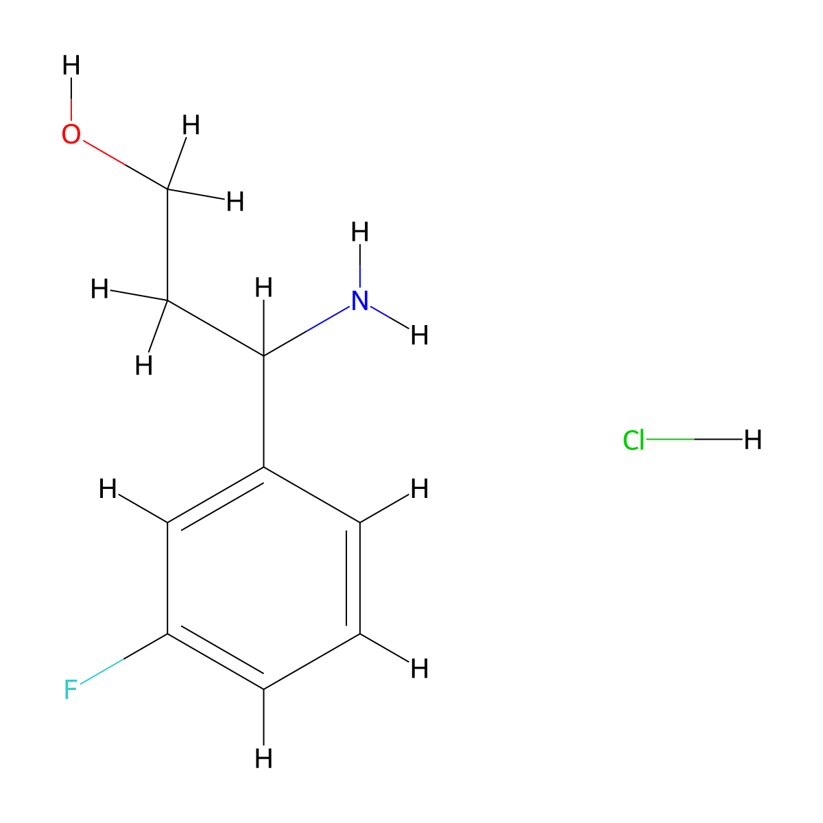 3-Amino-3-(3-fluorophenyl)propan-1-OL hydrochloride molecular structure, CAS 1379947-71-3