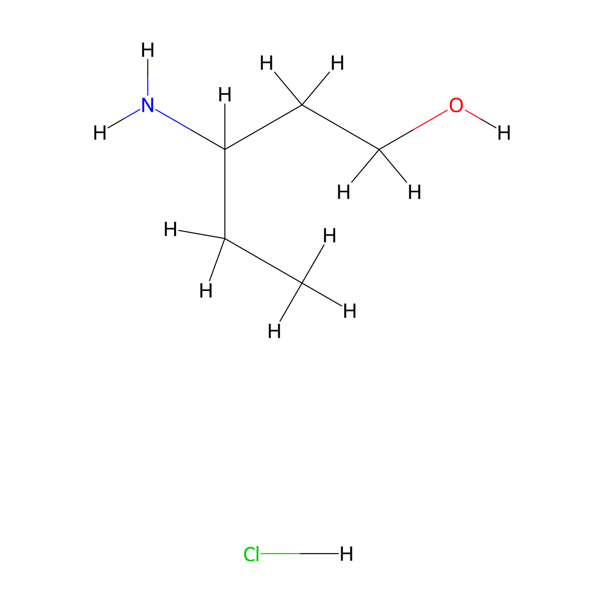 3-Aminopentan-1-OL hydrochloride molecular structure, CAS 1379948-19-2