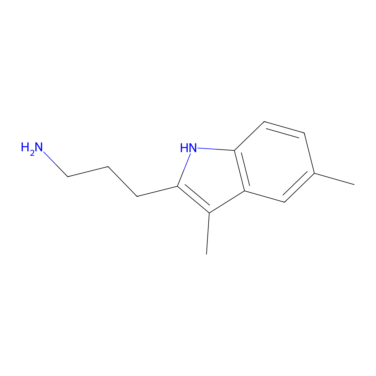3-(3,5-dimethyl-1H-indol-2-yl)propan-1-amine molecular structure, CAS 1379951-22-0