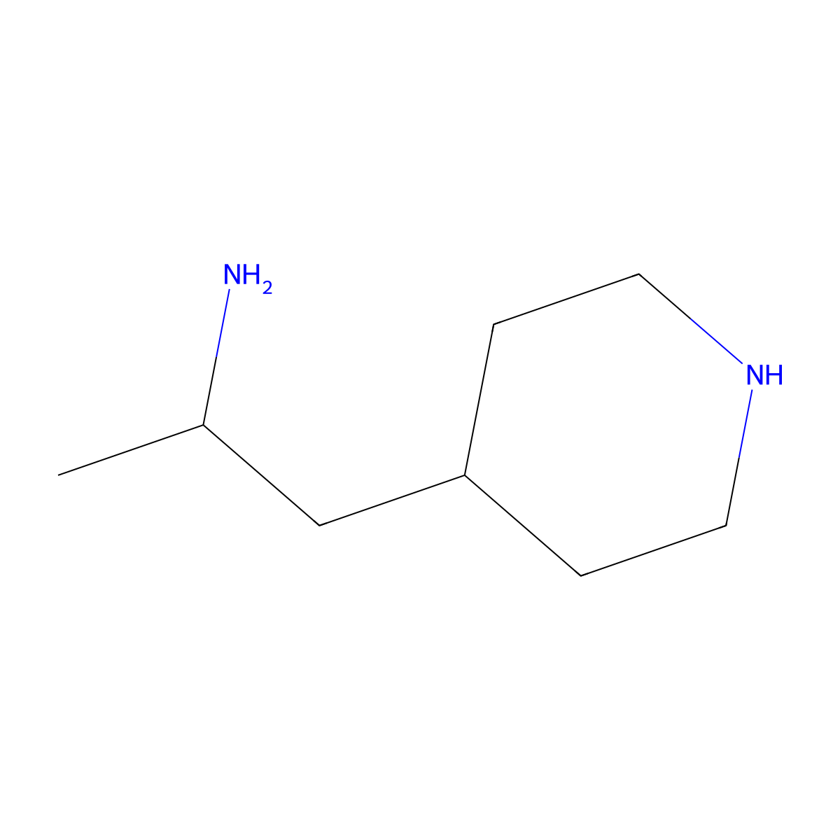 1-(Piperidin-4-yl)propan-2-amine molecular structure, CAS 1379957-10-4