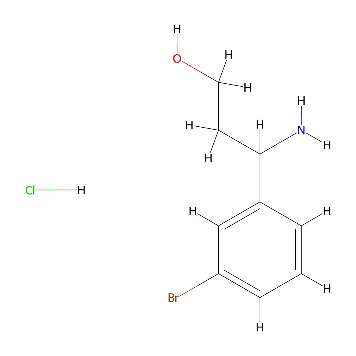3-Amino-3-(3-bromophenyl)propan-1-ol hydrochloride molecular structure, CAS 1379957-89-7