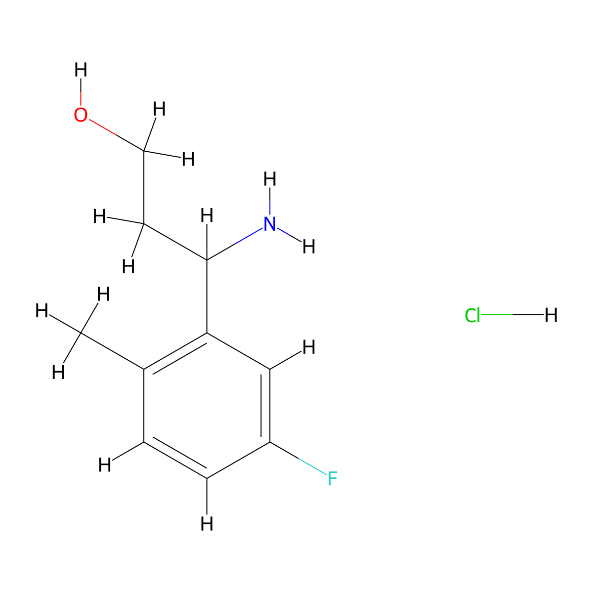 3-Amino-3-(5-fluoro-2-methylphenyl)propan-1-OL hcl molecular structure, CAS 1379964-92-7