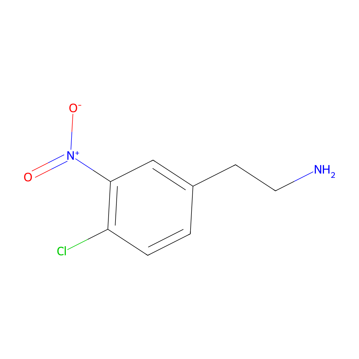 2-(4-Chloro-3-nitrophenyl)ethan-1-amine molecular structure, CAS 1379982-34-9
